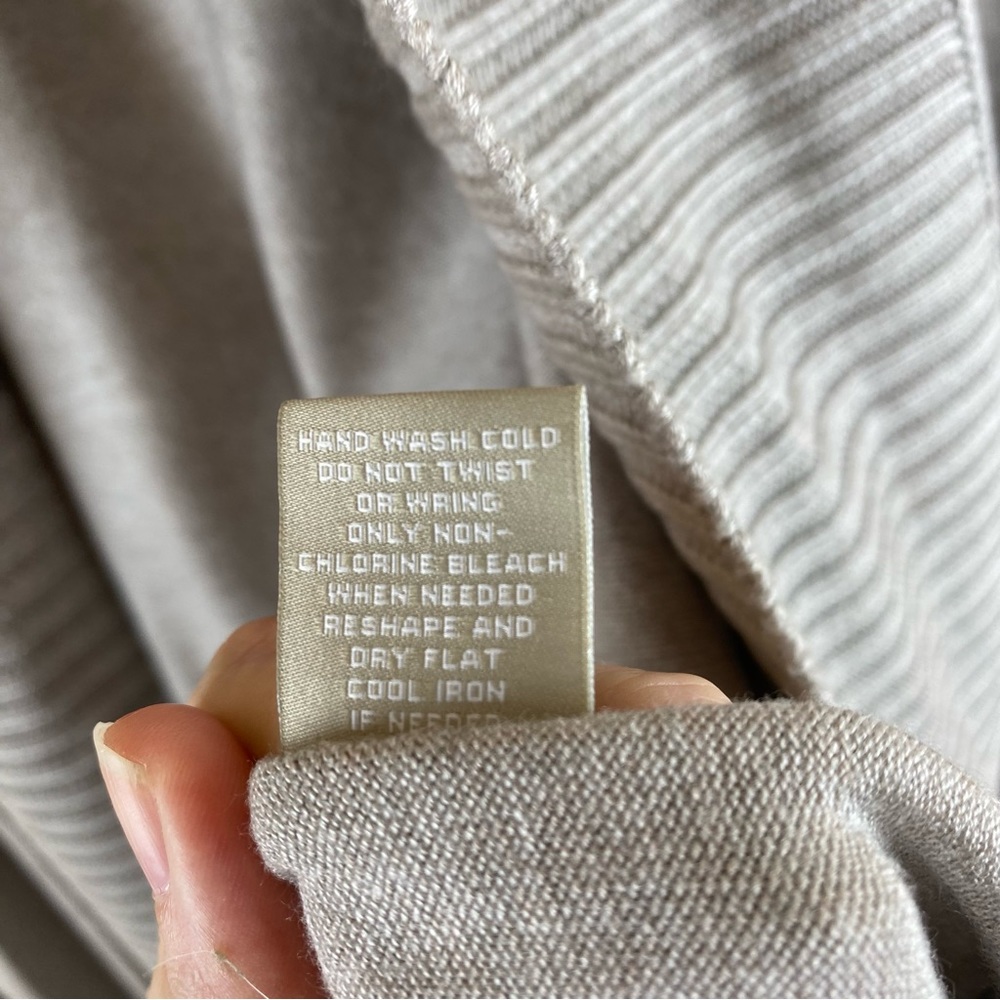 Joan Vass Gray Cardigan Sweater XL - Picture 9 of 9